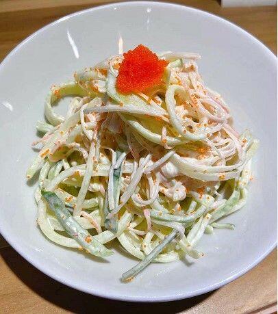 Smelt Roe Crab Meat Salad